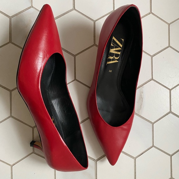 Leather Kitten mid heels Zara ✨ - Picture 6 of 10